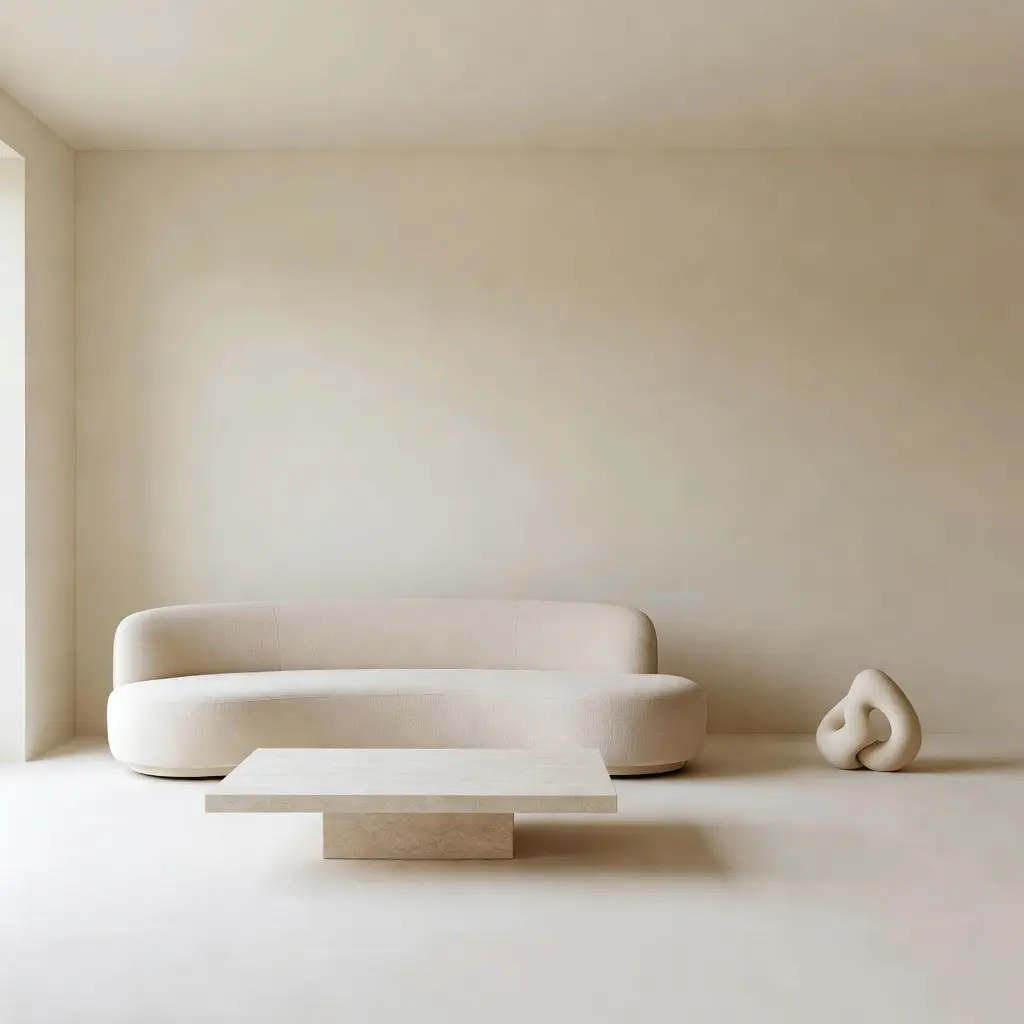 AI-rendered minimalist interior design style preview by DecorAI